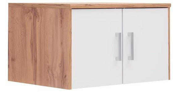 AUFSATZSCHRANK 72/43/54 cm  - Silberfarben/Eiche Wotan, Basics, Holzwerkstoff/Kunststoff (72/43/54cm) - Xora