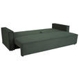 SCHLAFSOFA  mit Rücken echt, Armteil links, Armteil rechts Cord Dunkelgrün  - Dunkelgrün/Schwarz, Design, Textil (232/85/92cm) - Xora