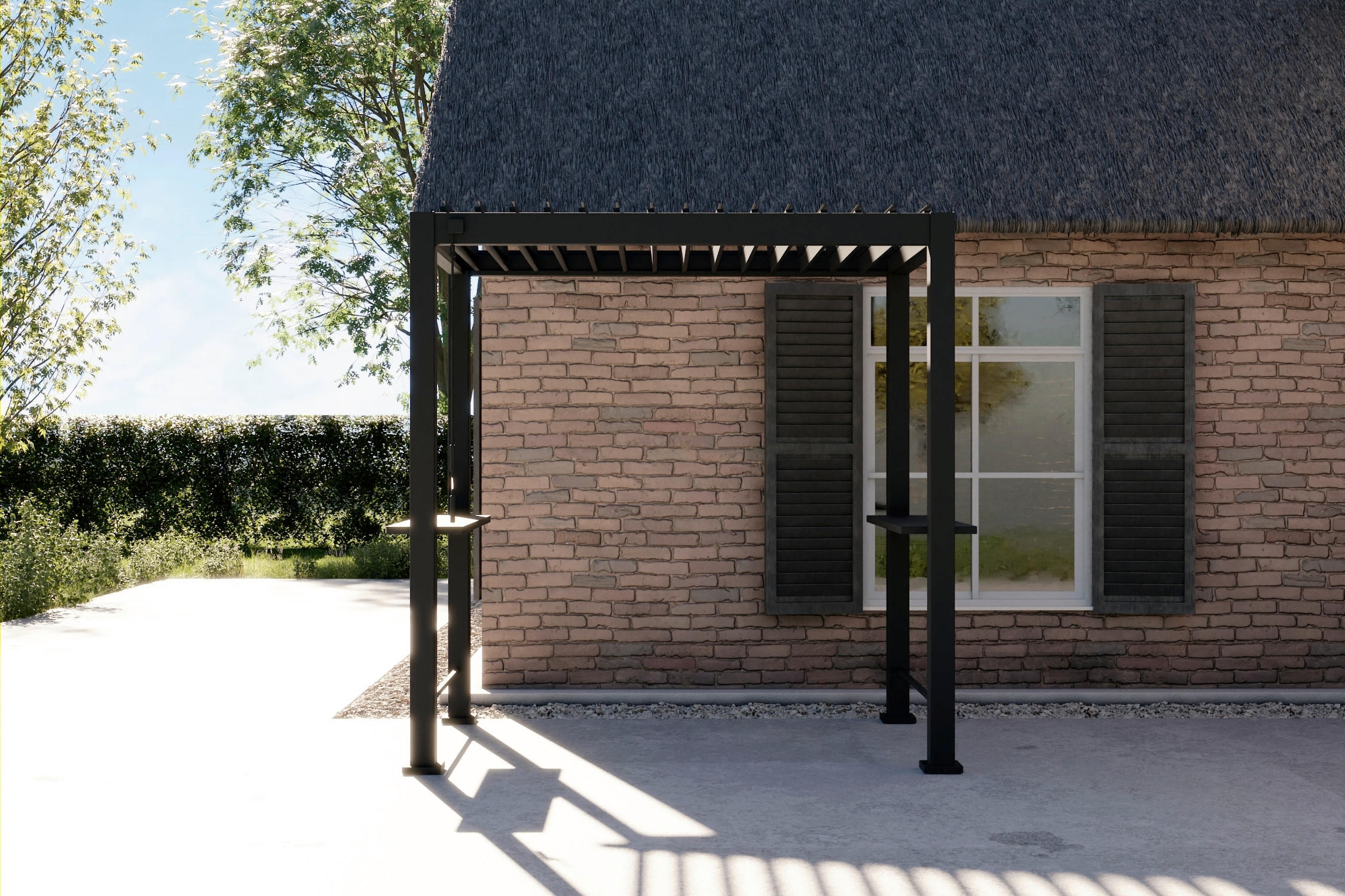 PERGOLA - Anthrazit, Lifestyle, Metall (150/240/250cm) - Gardenson
