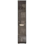 VITRINE Anthrazit  39/204/44 cm  - Anthrazit, Design, Glas/Holz (39/204/44cm) - Johann Jakob