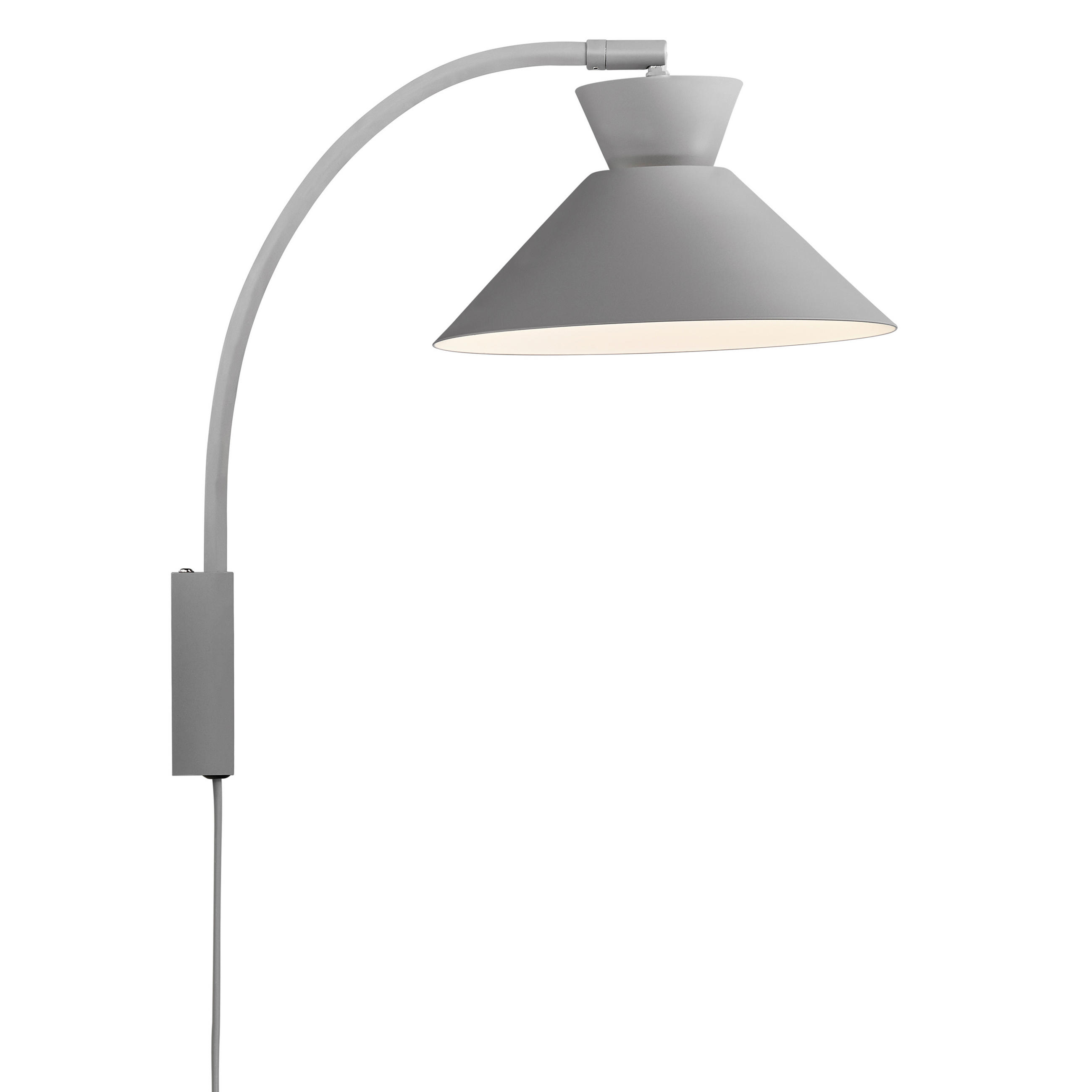 WANDLEUCHTE Dial 25/40,2 cm   - Grau, KONVENTIONELL, Metall (25/40,2cm) - Nordlux