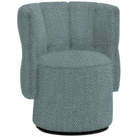 COCKTAILSESSEL in Webstoff Blau  - Blau/Schwarz, Design, Holz/Textil (73/82/62cm) - Emilio Belluti