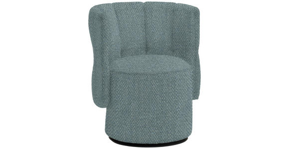 COCKTAILSESSEL - Blau/Schwarz, Design, Holz/Textil (73/82/62cm) - Emilio Belluti