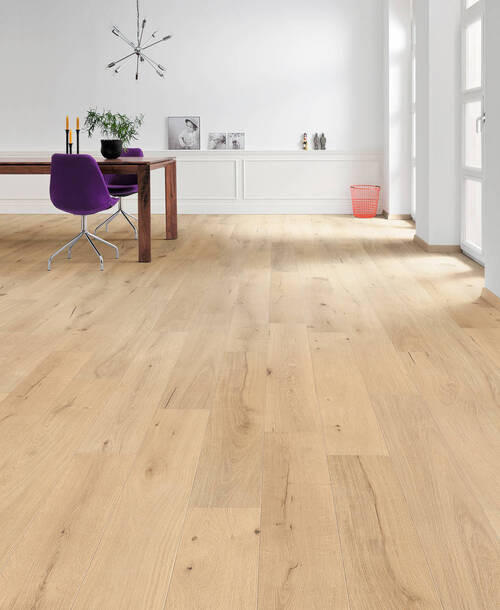PARKETTBODEN Living by HARO PARKETT 3000 LA SL  per  m² - Hellbraun, Basics, Holzwerkstoff (18/108.5cm) - Living by HARO