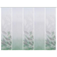 FLÄCHENVORHANG  5 Stück  halbtransparent   60/245 cm  - Grün, Natur, Textil (60/245cm) - Novel