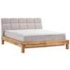 BOXSPRINGBETT 160/200 cm  in Beige  - Beige/Buchefarben, Natur, Holz/Textil (160/200cm) - Livetastic