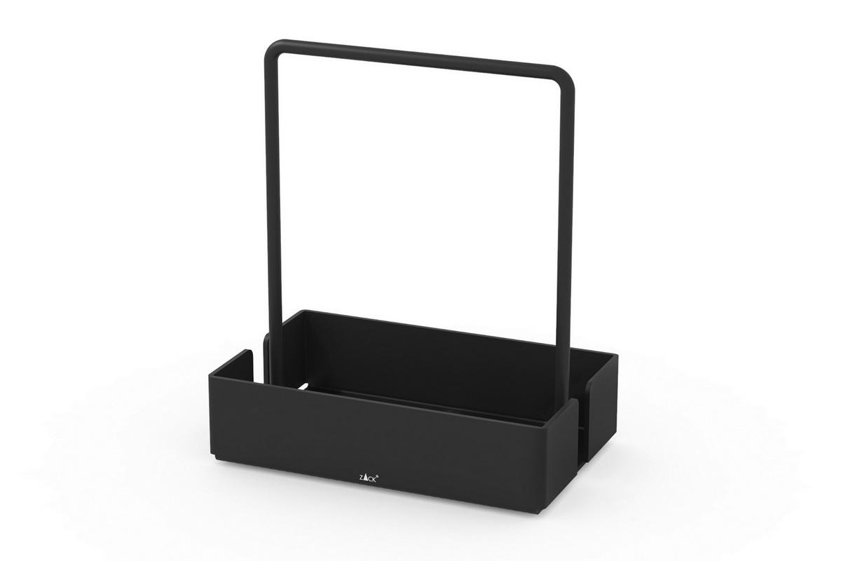 MENAGE-SET - Schwarz, Basics, Metall (18,0/21,0/11,0cm) - Zack