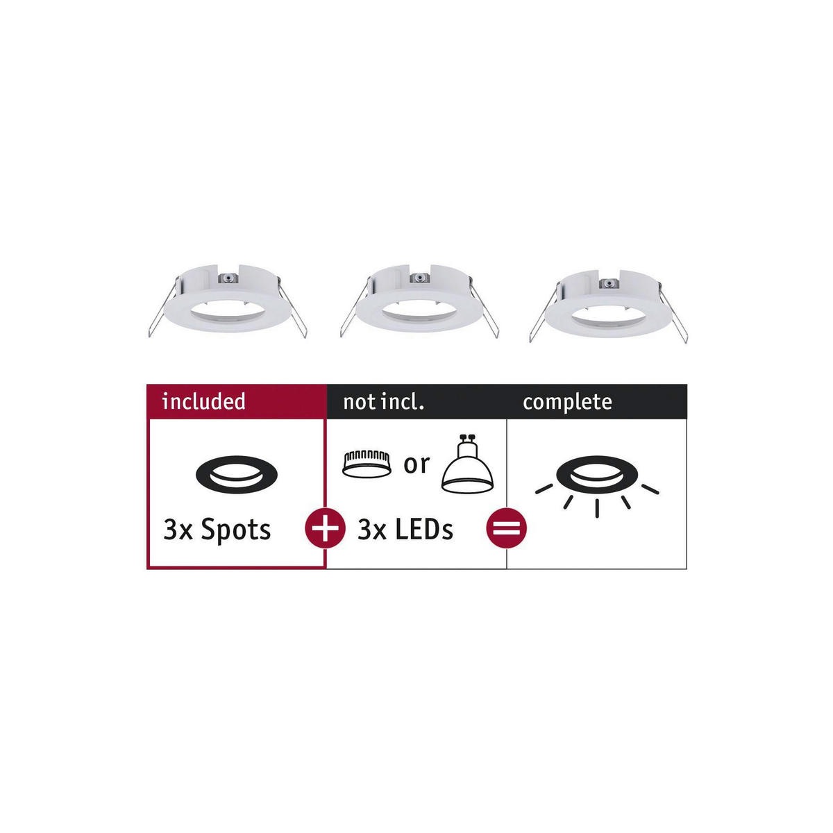 DECKENLEUCHTE 8,4 cm  - Alufarben/Weiß, Basics, Metall (8,4cm) - Paulmann