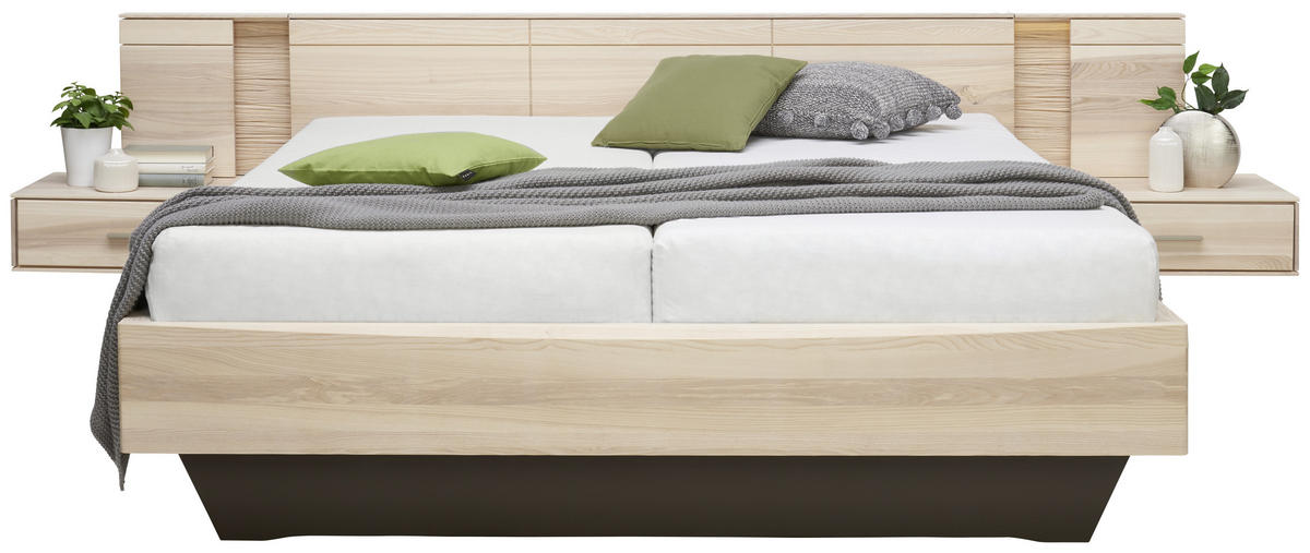 BETTANLAGE 180/200 cm  in Eschefarben   - Eschefarben, Design, Holz (180/200cm) - Valdera