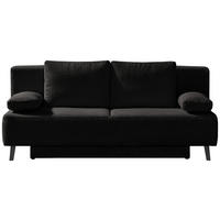 SCHLAFSOFA in Cord Anthrazit, Grau  - Anthrazit/Schwarz, Modern, Textil/Metall (193/85/88cm) - Novel