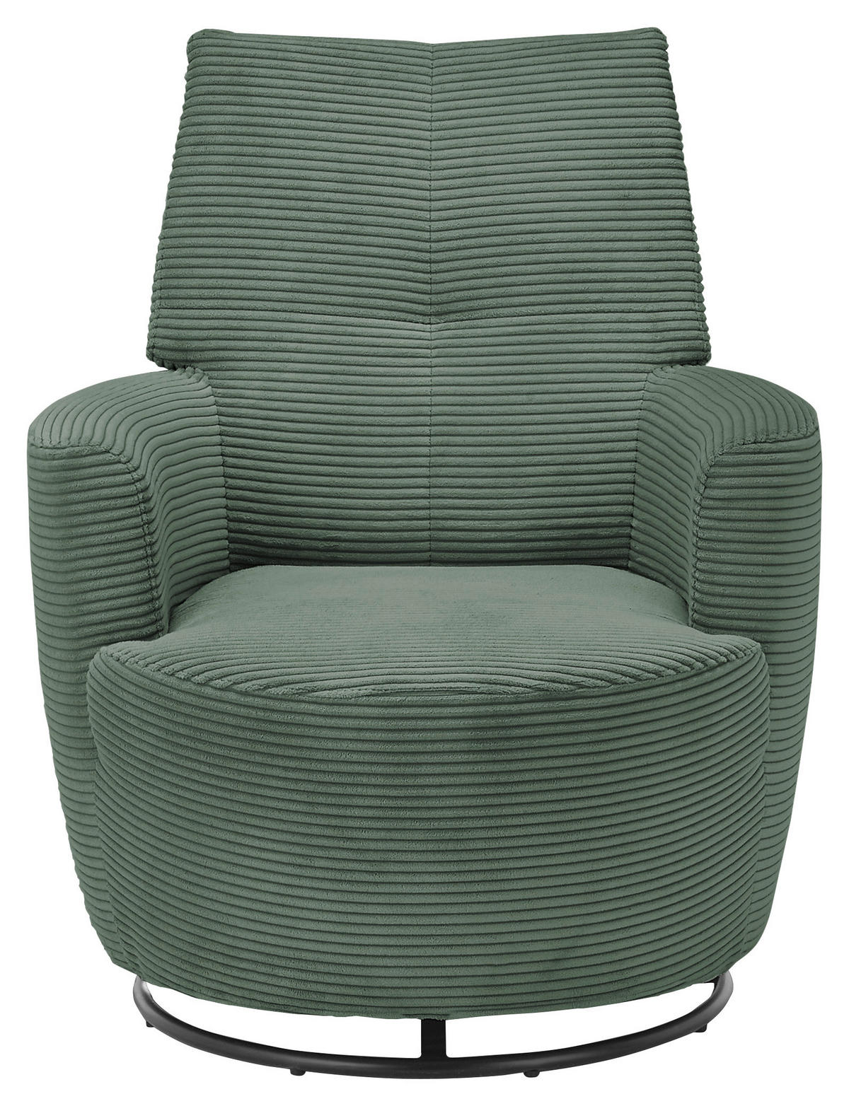SESSEL Cord Olivgrün    - Schwarz/Olivgrün, Design, Textil/Metall (80/96/88cm) - SetOne by Musterring