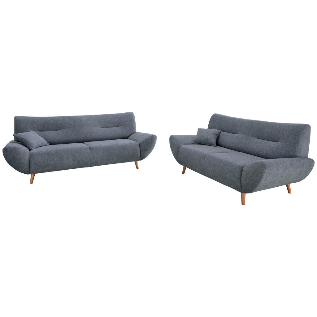 Thumbnail - Mid.you 3-Sitzer-Sofa, Hellblau, Holz, Textil, Buche, Fichte, Kiefer,Buche, Füllung: Schaumstoff, 205x81x90 cm, Made in ...