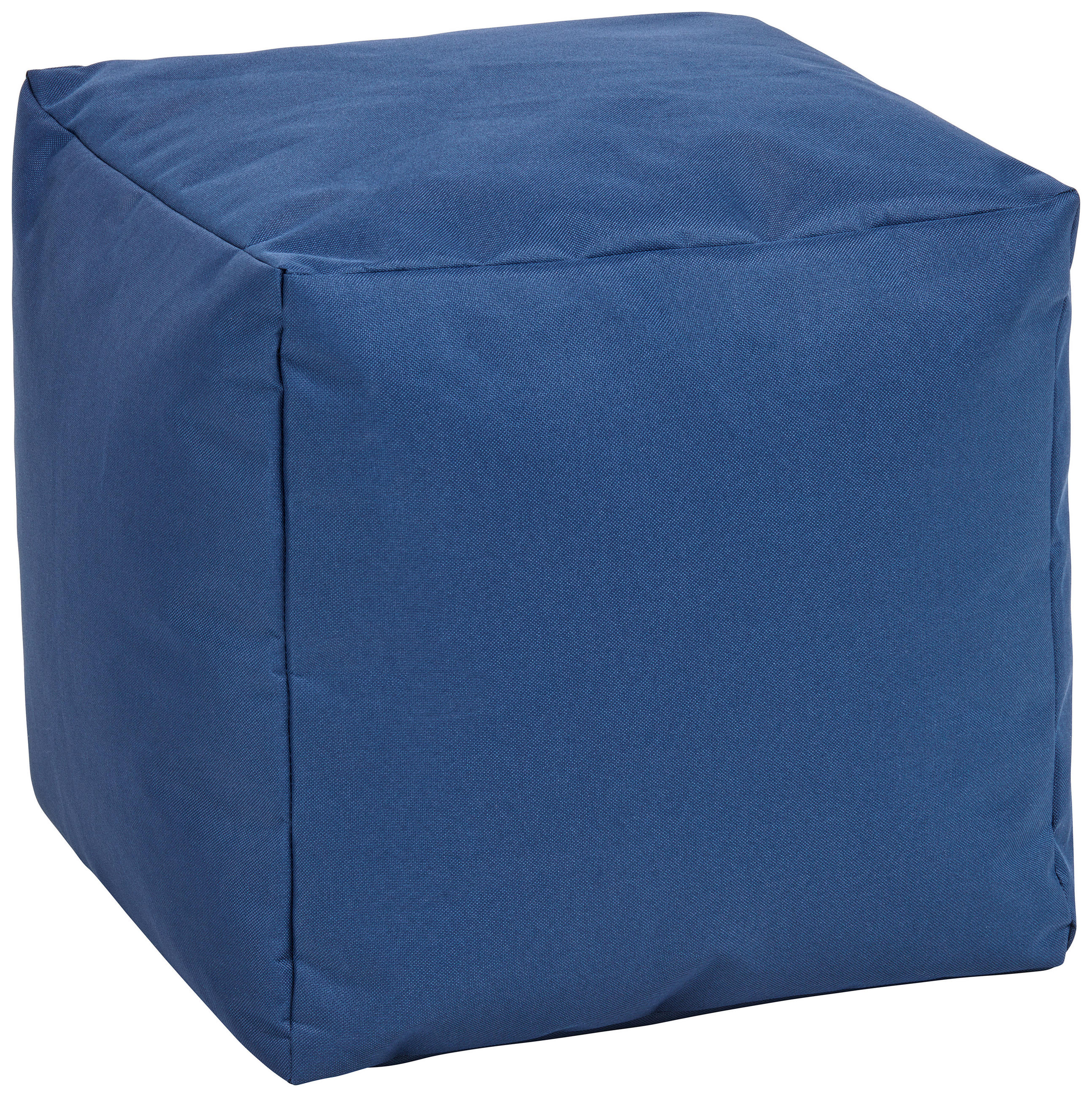 HOCKER Webstoff Blau  - Blau, Design, Textil (40/40/40cm) - Boxxx