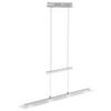 LED-HÄNGELEUCHTE 88/9/80-150 cm  - Nickelfarben, Design, Glas/Metall (88/9/80-150cm)