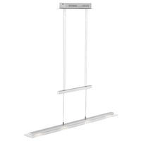 ZÁVĚSNÉ LED SVÍTIDLO, 88/9/80-150 cm  - barvy niklu, Design, kov/sklo (88/9/80-150cm)