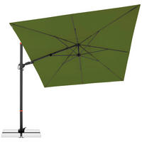 BOČNÍ SLUNEČNÍK 280/280 cm - zelená/antracitová, Basics, kov/textil (280/280cm) - Doppler