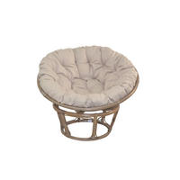 SESSEL Grau    - Creme/Grau, Natur, Holz/Textil (100/100/60cm) - MID.YOU