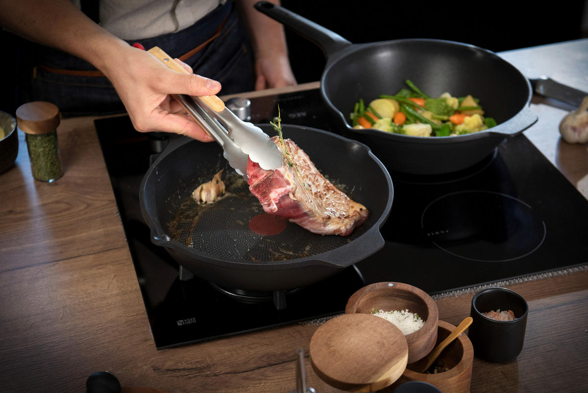 BRATPFANNE ROBUSTO Aluguss 28 cm  - Schwarz, Basics, Metall (28cm) - Tefal
