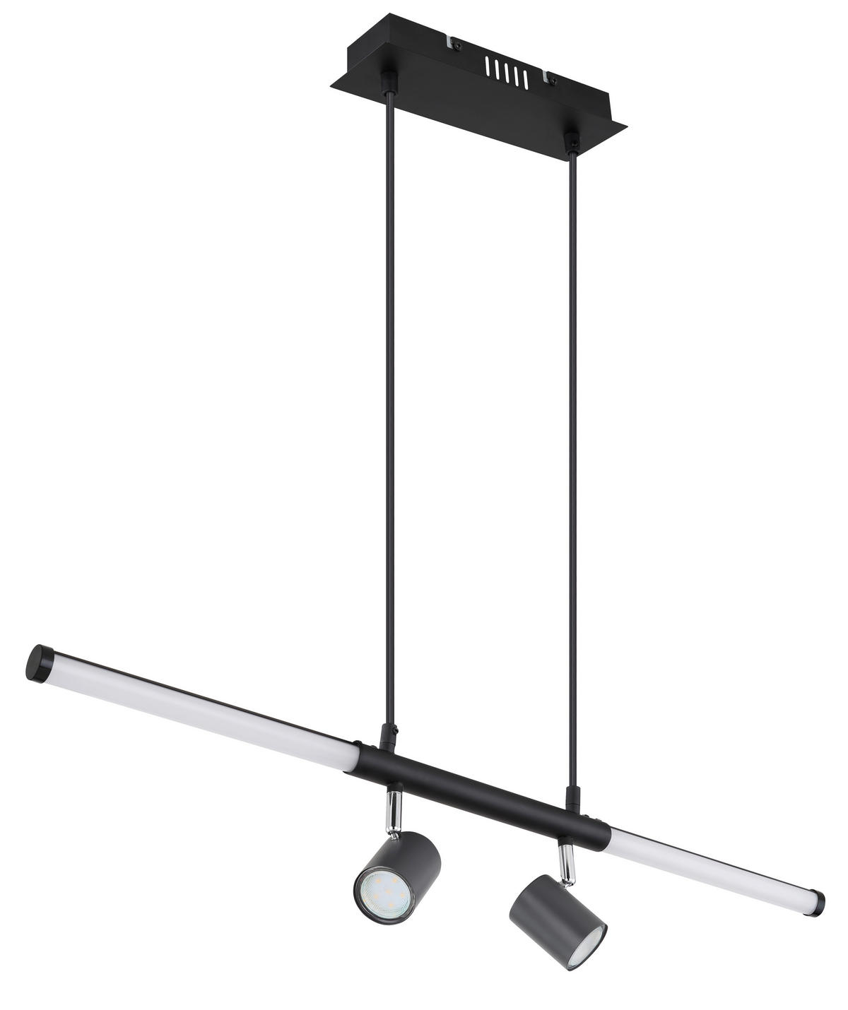 LED SVJETILJKA VISEĆA    80,4/8/120 cm     - boje grafita/boje kroma, Trend, metal/plastika (80,4/8/120cm)