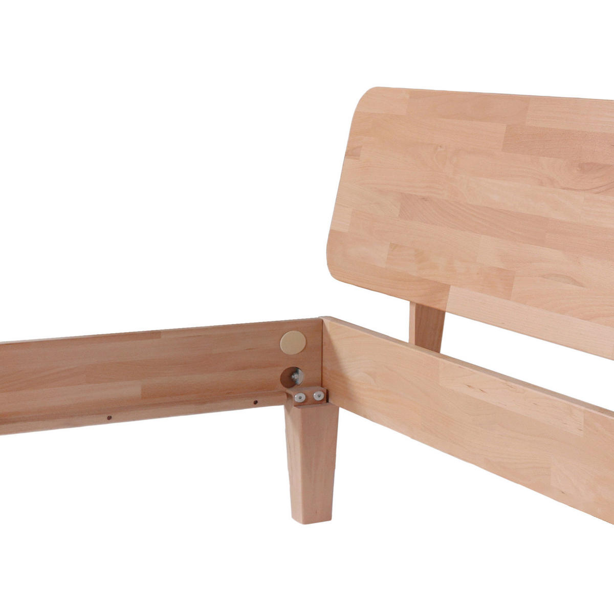 BETT 120/200 cm    - Buchefarben, Modern, Holz (120/200cm) - MID.YOU