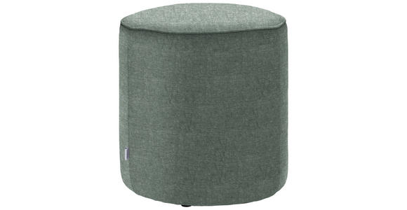 HOCKER in Textil Titanfarben  - Titanfarben, Design, Textil (44/46/44cm) - Belluti