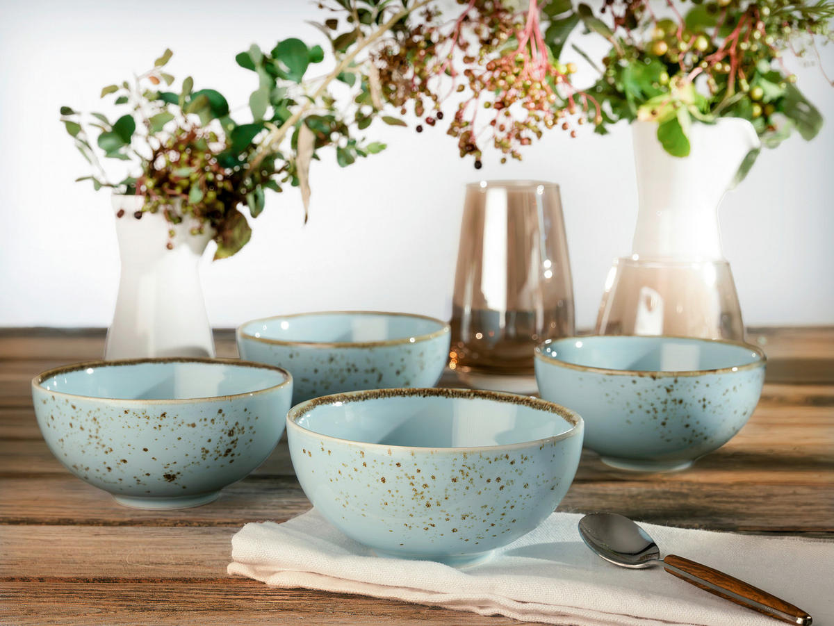 DIPSCHALENSET 11,5 cm  - Pastellblau, Trend, Keramik (11,5cm) - Creatable