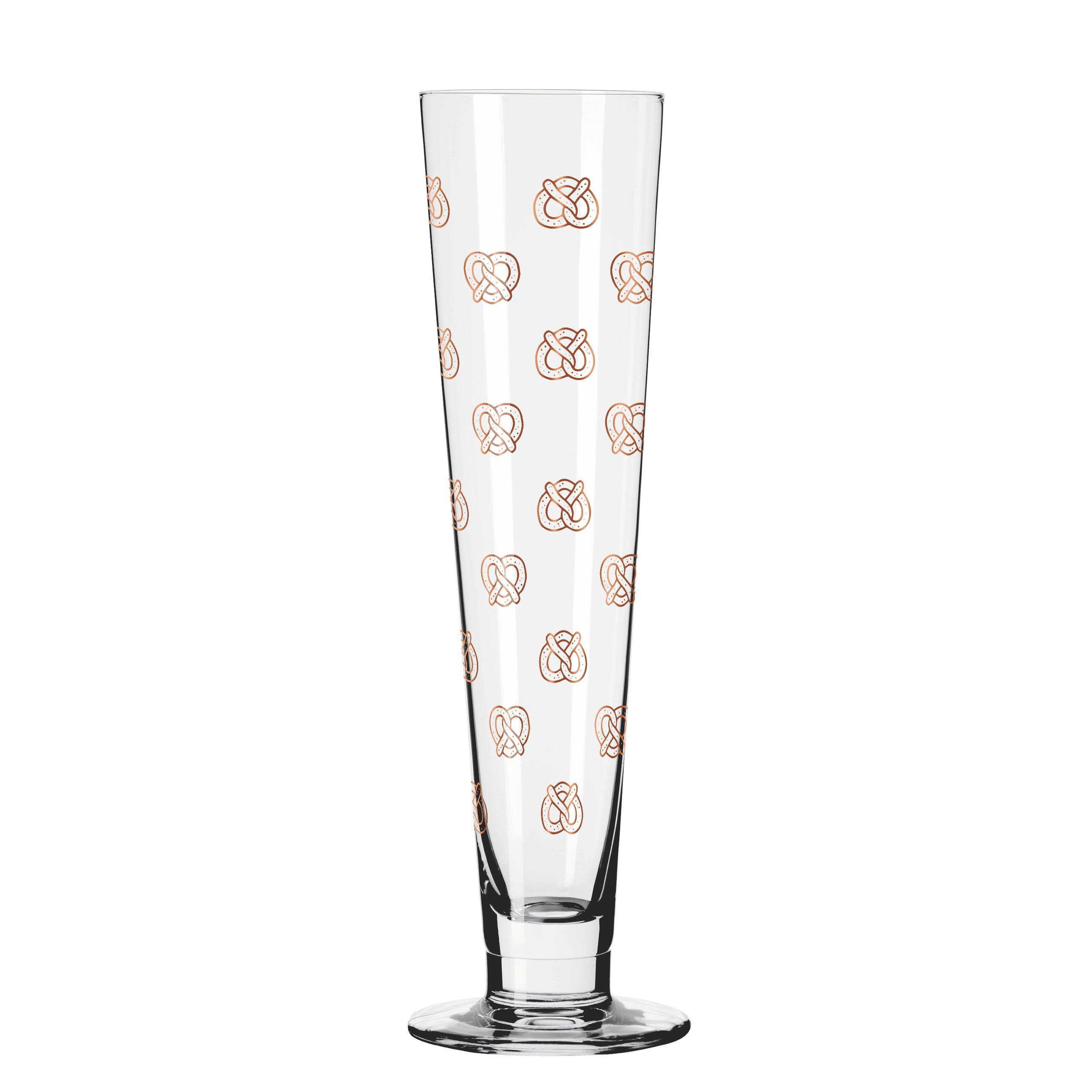 BIERGLAS 385 ml  - Transparent/Kupferfarben, Basics, Glas (7,5/24,9cm) - Ritzenhoff