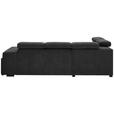 ECKSOFA  in Webstoff Dunkelgrau  - Dunkelgrau/Schwarz, KONVENTIONELL, Holz/Textil (244/283cm) - Carryhome