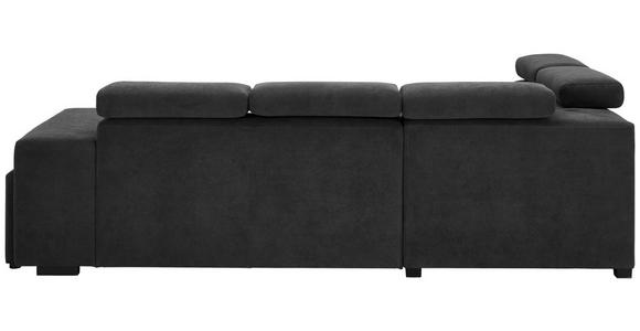 ECKSOFA  in Webstoff Dunkelgrau  - Dunkelgrau/Schwarz, KONVENTIONELL, Holz/Textil (244/283cm) - Carryhome