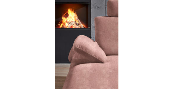 WOHNLANDSCHAFT in Velours Flieder - Flieder/Schwarz, Design, Textil/Metall (180/344/208cm) - Dieter Knoll