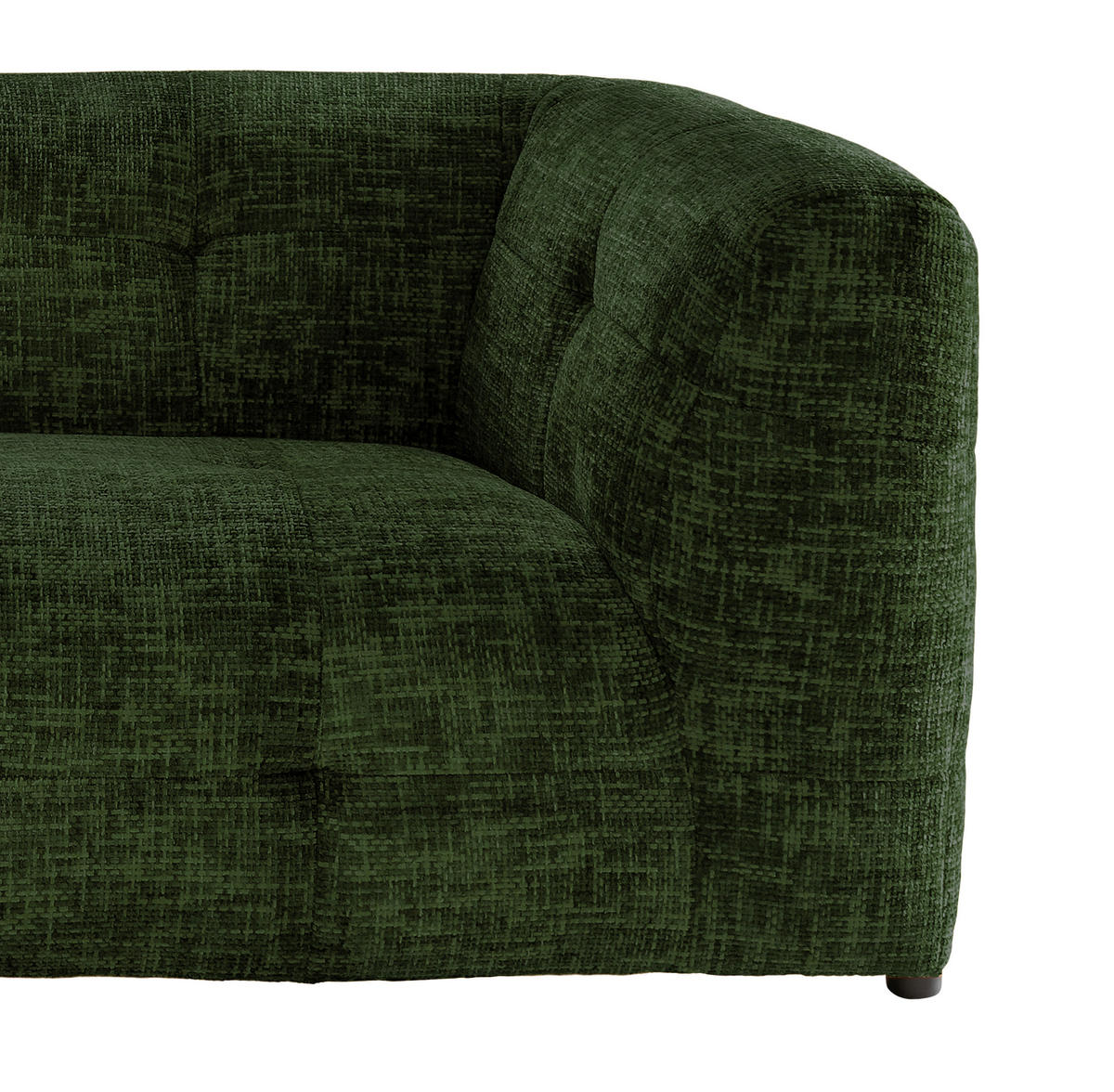 2,5-SITZER in Struktur Dunkelgrün  - Dunkelgrün/Schwarz, Design, Kunststoff/Textil (218/72/95cm) - Livetastic