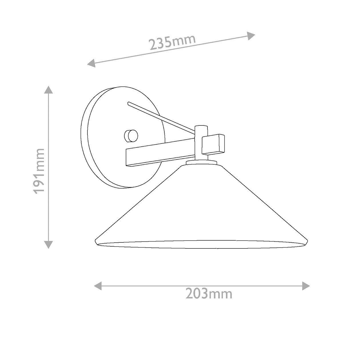 LED-WANDLEUCHTE Kichler 19,1/20,3/23,5 cm  - Bronzefarben, Design, Metall (19,1/20,3/23,5cm) - Elstead Lighting