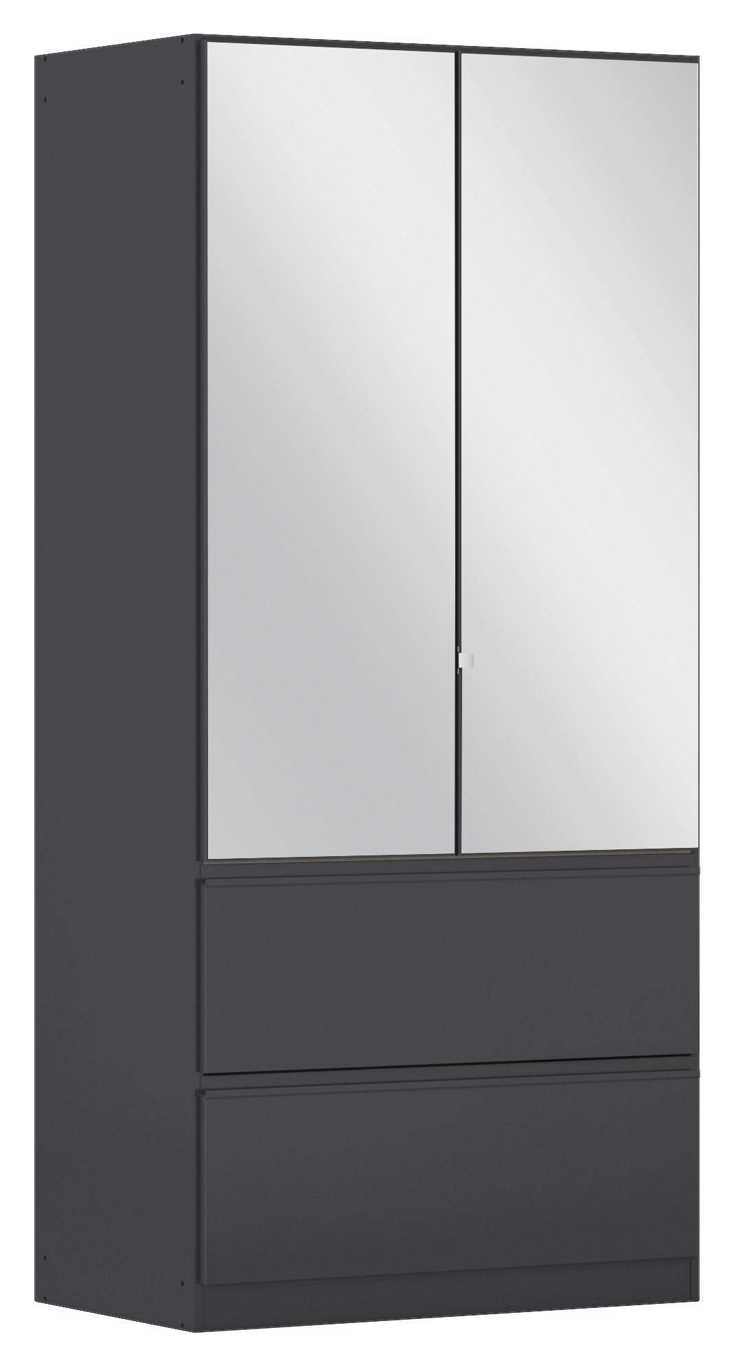 Drehtürenschrank Costa Grau B: 91 cm