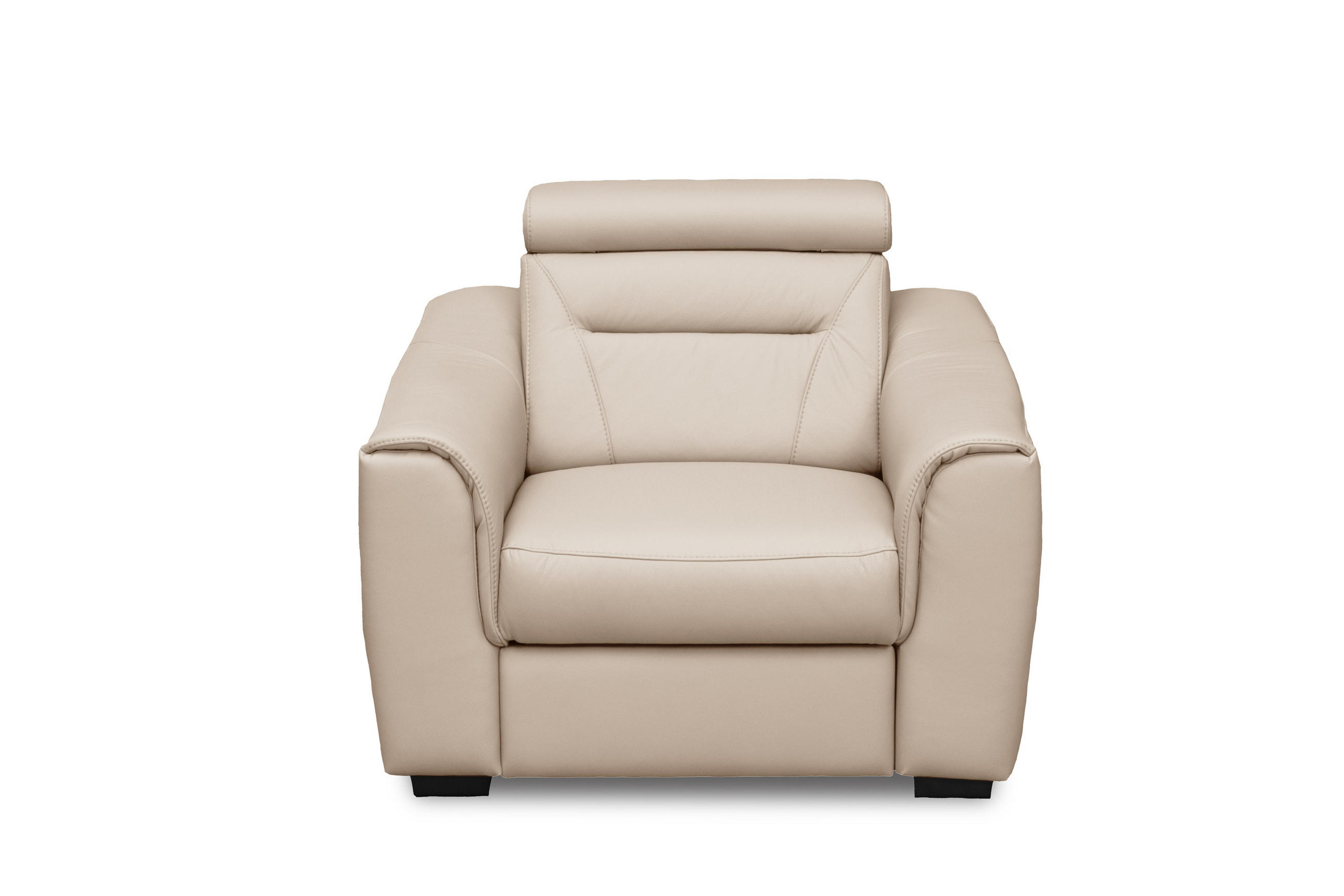 RELAX FOTEL - Pezsgő/fekete, Design, bőr/textil (103/86-104/102cm) - Celina Home