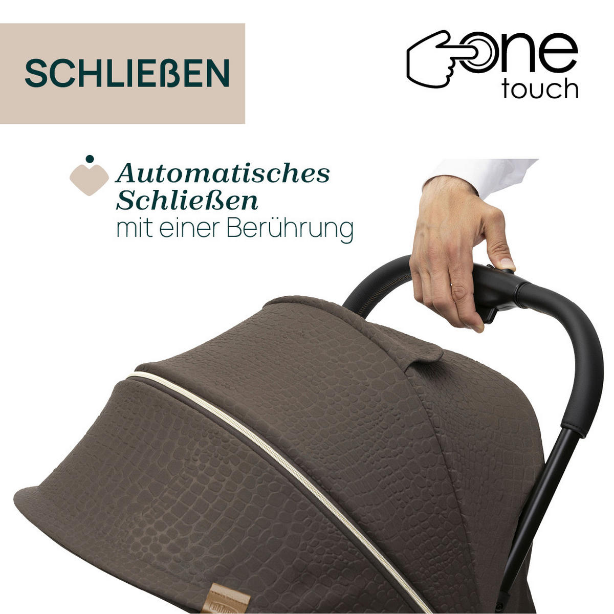 BUGGY GOODY XPLUS  - Bronzefarben, Basics, Textil/Metall (47/86/106cm) - Chicco
