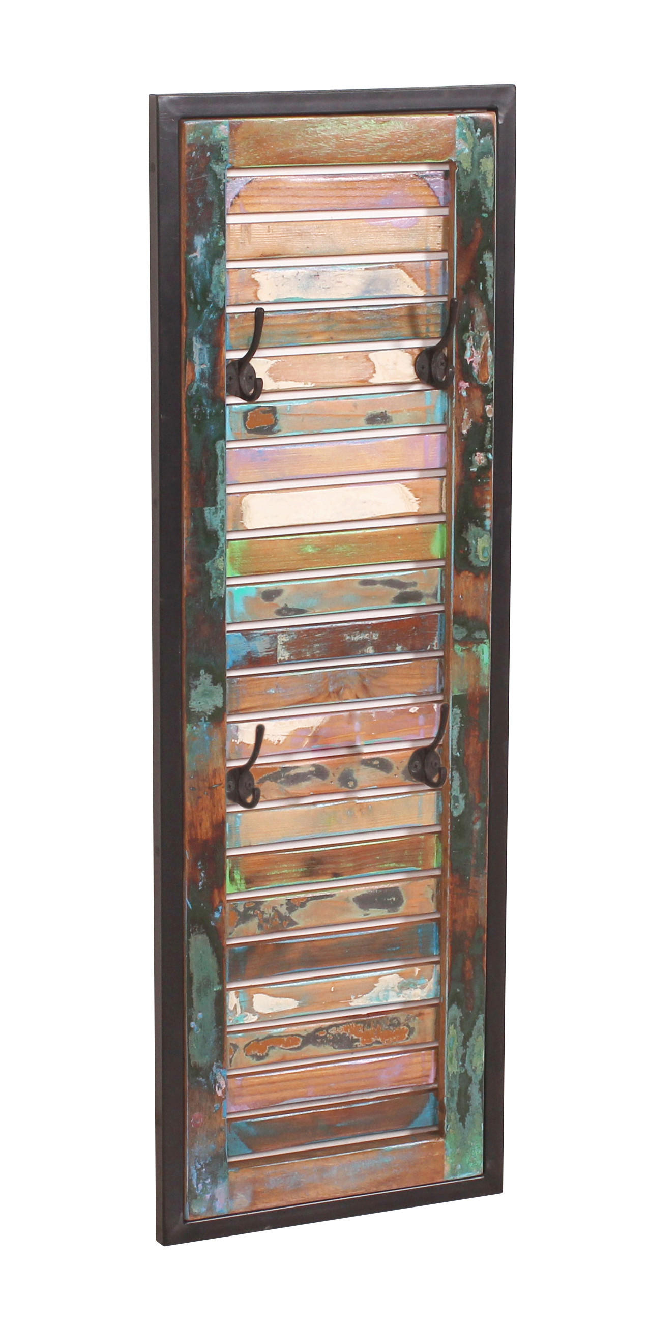 GARDEROBENPANEEL  in 33/99/8 cm  - Multicolor/Schwarz, Design, Holz/Metall (33/99/8cm) - MID.YOU