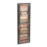 GARDEROBENPANEEL  in 33/99/8 cm  - Multicolor/Schwarz, Design, Holz/Metall (33/99/8cm) - MID.YOU