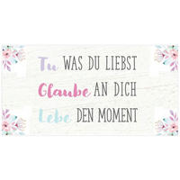 DEKOPANEEL Text  - Multicolor, Basics, Holz (20/40/0,3cm) - Euroart