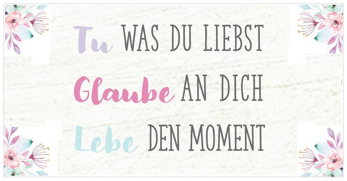 DEKOPANEEL Text  - Multicolor, Basics, Holz (20/40/0,3cm) - Euroart