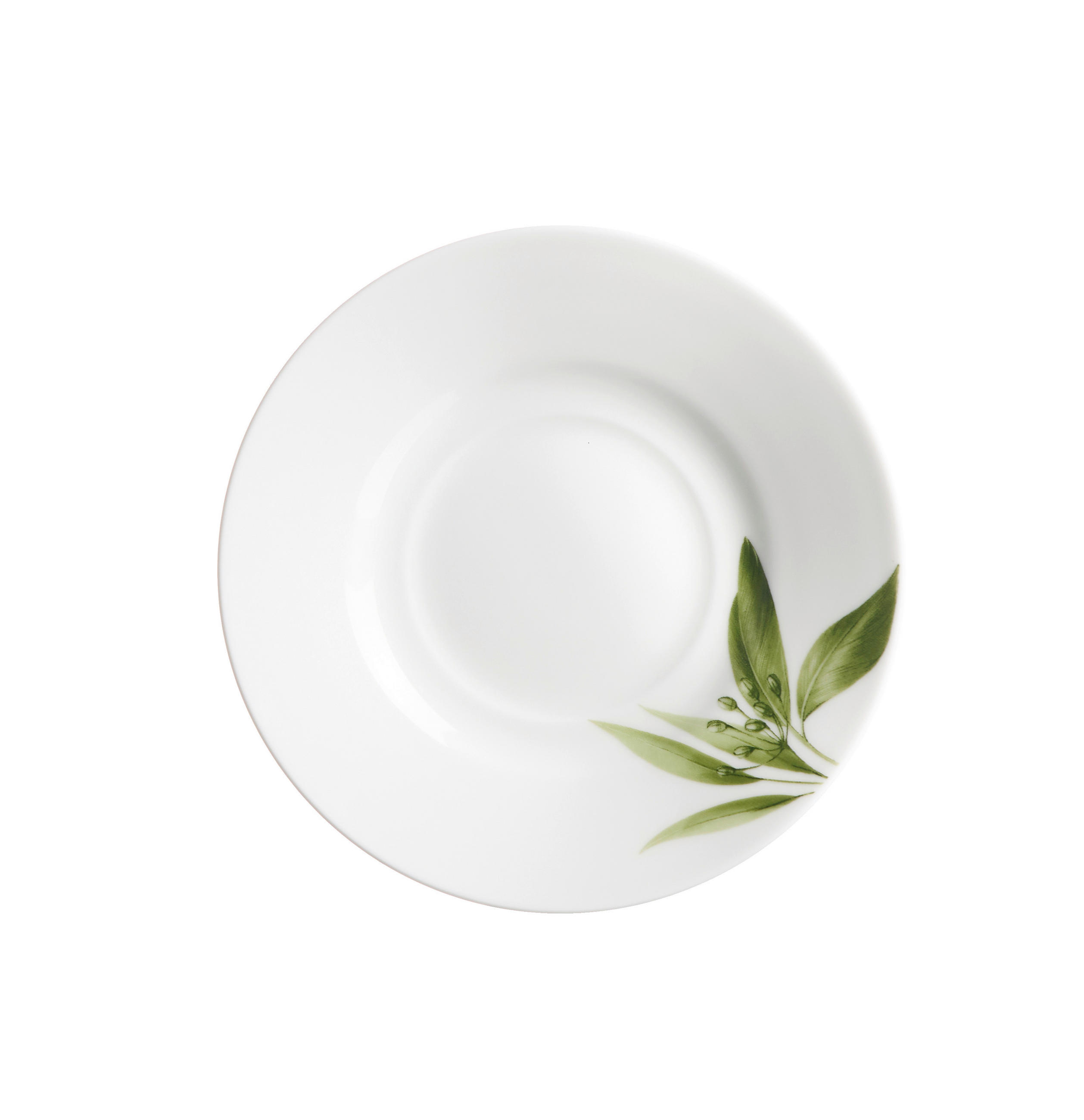 TANIERIK POD ŠÁLKU porcelán keramika  - biela/zelená, Konventionell, keramika (15/15/2cm) - Ritzenhoff Breker