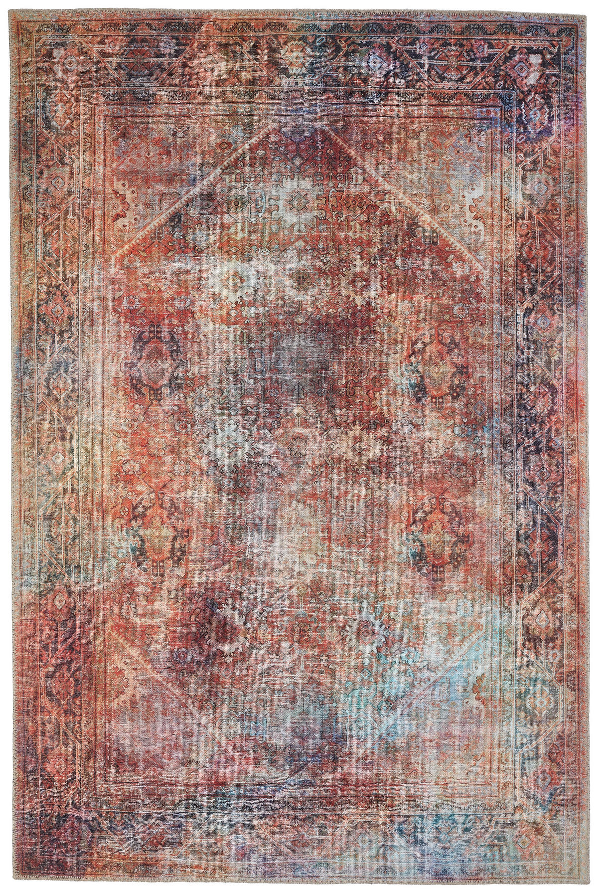 VINTAGE-TEPPICH 135/190 cm Bidjar Modern Multicolor  - Multicolor, LIFESTYLE, Textil (135/190cm) - Novel