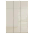 DREHTÜRENSCHRANK 151/223/61 cm,  in Champagner, 3-türig  - Champagner, Basics, Glas/Holzwerkstoff (151/223/61cm) - Novel