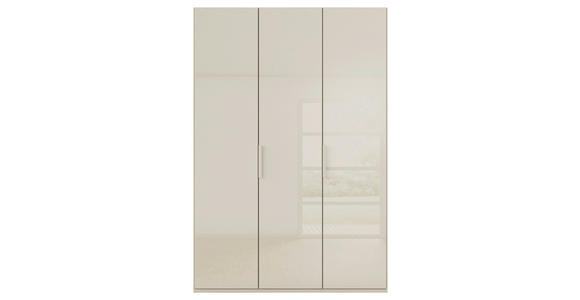 DREHTÜRENSCHRANK 151/223/61 cm,  in Champagner, 3-türig  - Champagner, Basics, Glas/Holzwerkstoff (151/223/61cm) - Novel