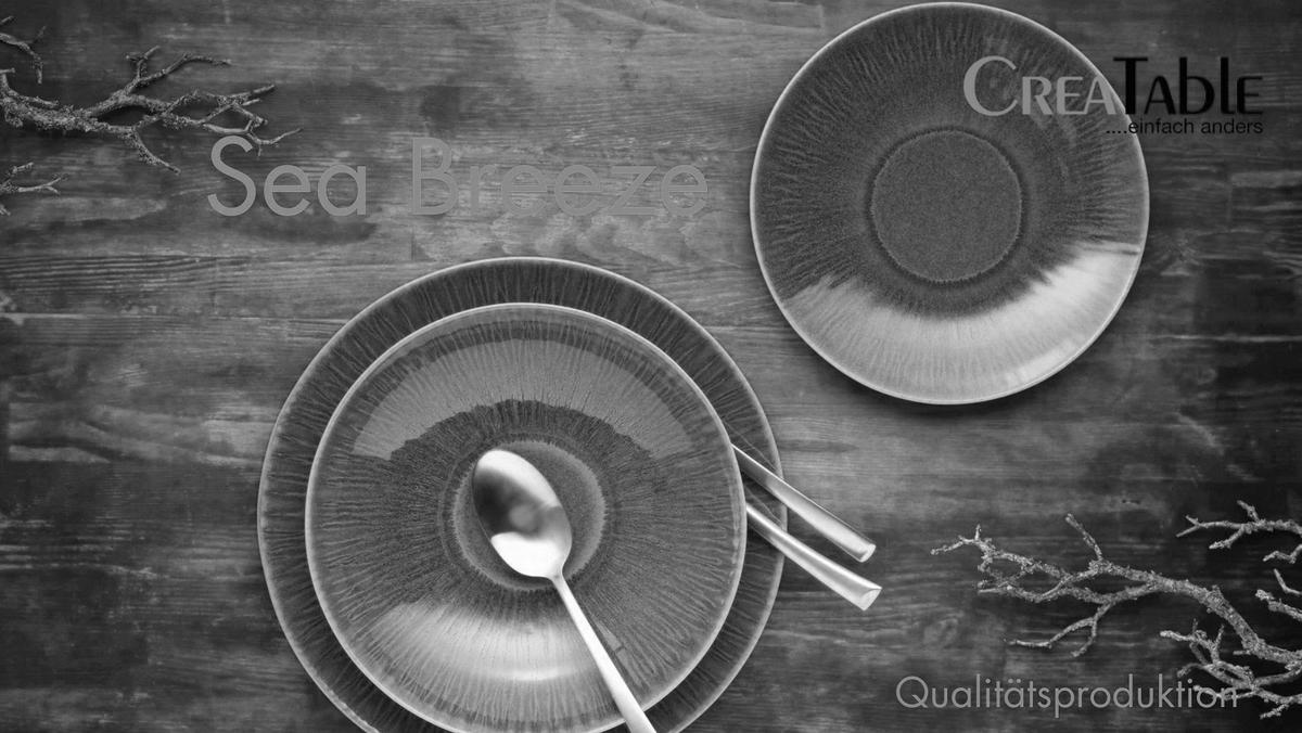SCHÜSSELSET Sea Breeze 2-teilig  - Grün, Design, Keramik - Creatable