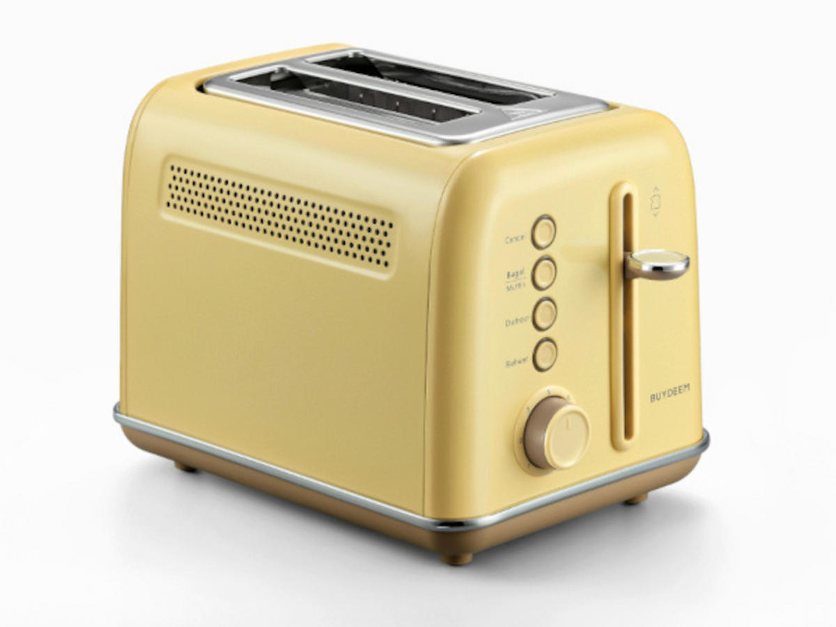 KENYÉRPIRÍTÓ - világossárga, Basics, fém (20/31/27cm) - BUYDEEM