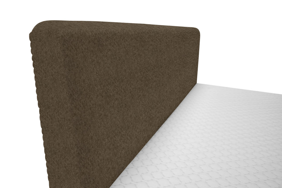 BOXBETT 160/200 cm  in Braun  - Schwarz/Braun, Design, Holz/Holzwerkstoff (160/200cm) - Xora