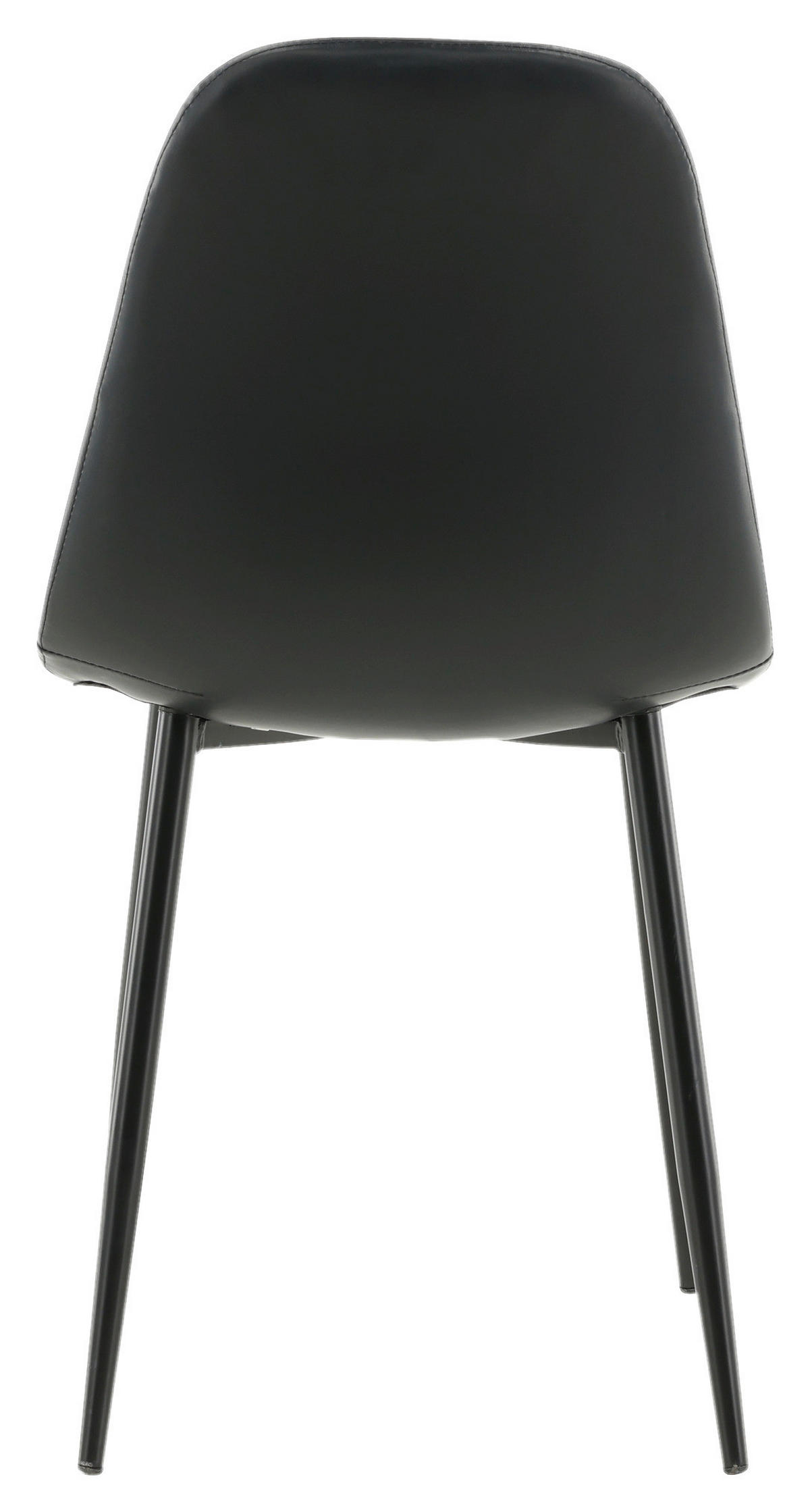 STOLSET 2 styck stål läderimitation (vegan)  - svart, Design, metall/textil (43,5/85,3/43cm) - Livetastic