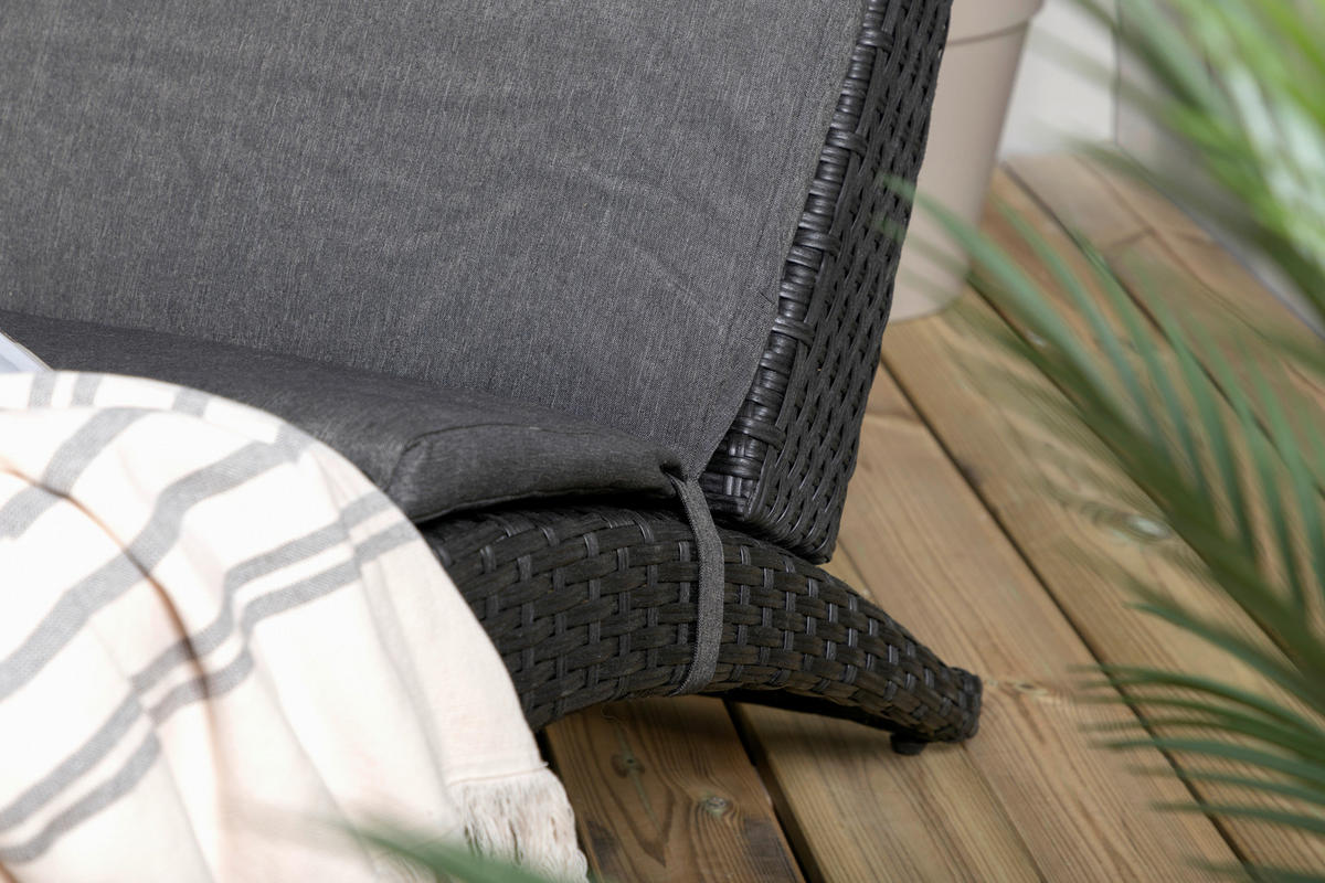 SOLSÄNG   64/84/158 cm  - svart, Klassisk, plast (64/84/158cm) - Gardenson