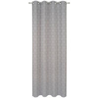 ZAVESA SA KARIKAMA sivobraon - sivobraon, Konvencionalno, tekstil (140/245cm) - Esposa