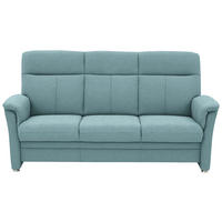 3-SITZER-SOFA Flachgewebe Hellblau  - Alufarben/Hellblau, Konventionell, Textil/Metall (194/100/89cm) - Beldomo Comfort